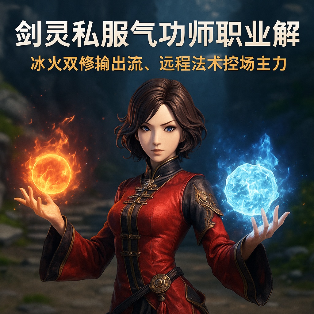 剑灵私服气功师职业详解：冰火双修输出流，远程法术控场主力
