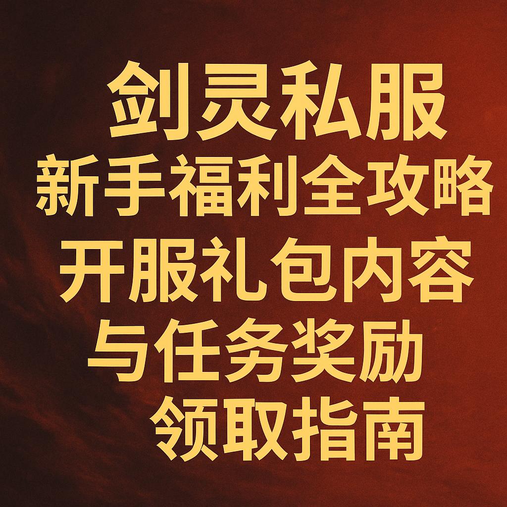 剑灵私服新手福利全攻略：开服礼包内容与任务奖励领取指南