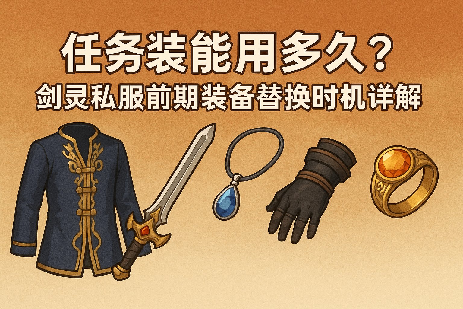  任务装能用多久？剑灵私服前期装备替换时机详解
