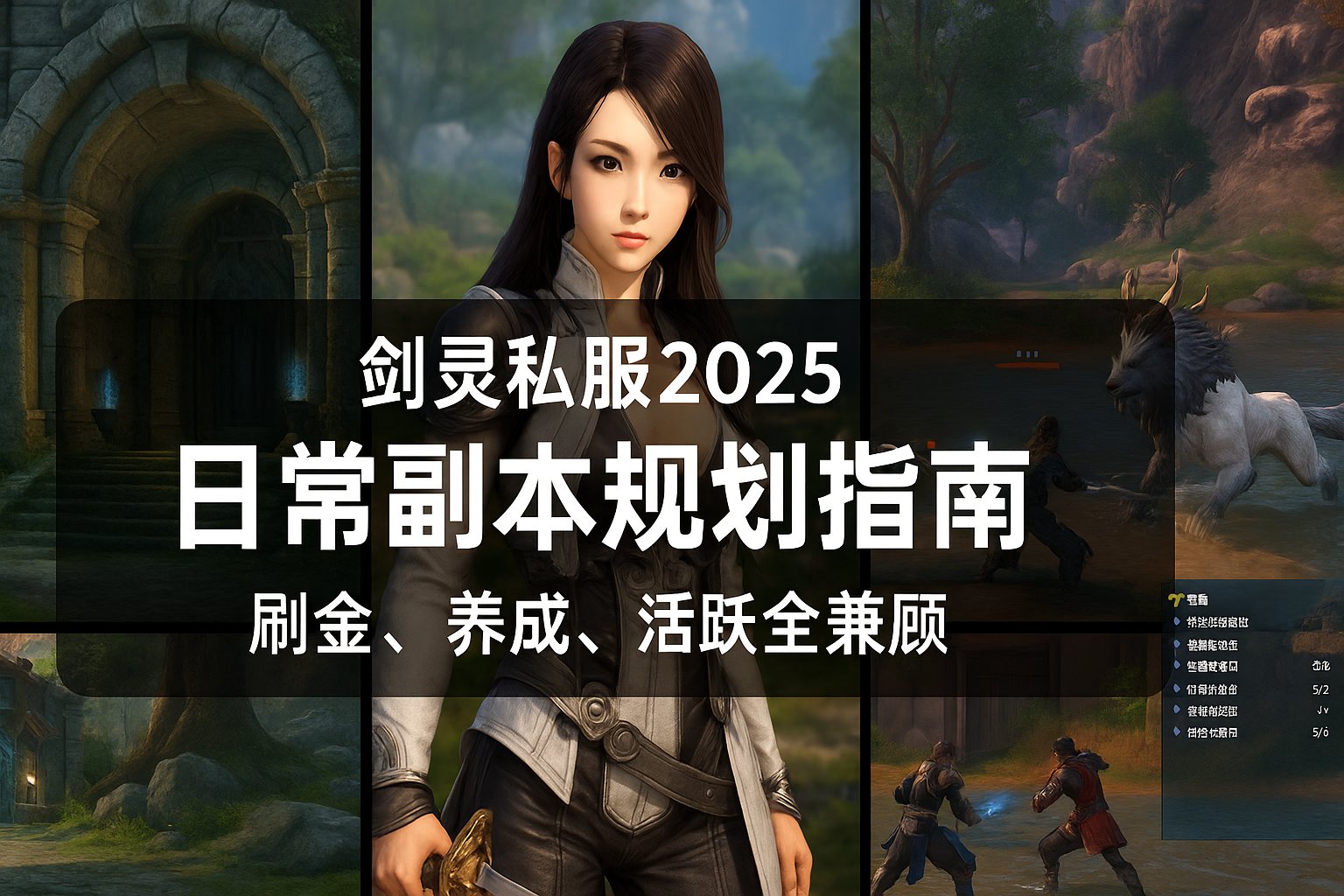 剑灵私服2025日常副本规划指南：刷金、养成、活跃全兼顾