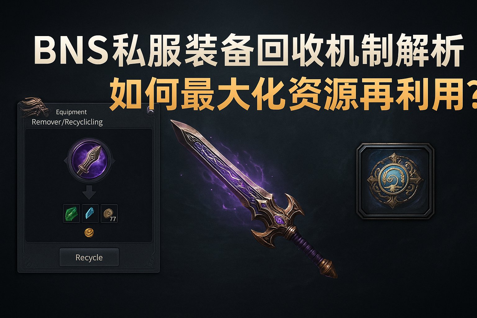BNS私服装备回收机制解析：如何最大化资源再利用？
