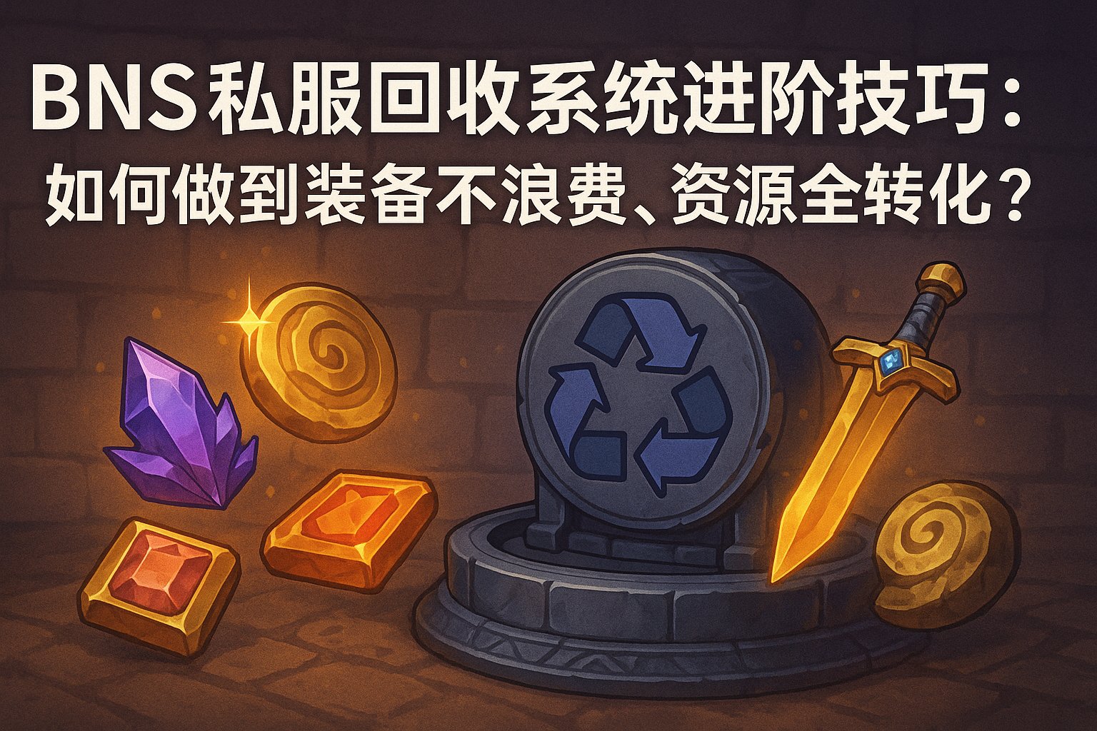 BNS私服回收系统进阶技巧：如何做到装备不浪费、资源全转化